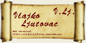 Vlajko Ljutovac vizit kartica